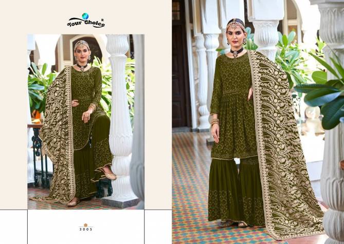 Your Choice Rajori Heavy Georgette Wedding Wear Designer Salwar Kameez Collection